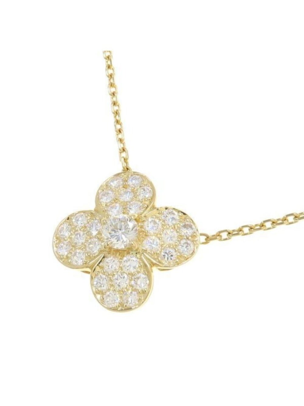Van Cleef & Arpels Trefle Diamond Necklace Large Model